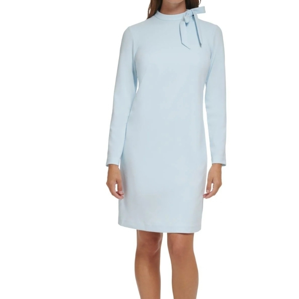 Elegant Light Blue Women's Dress